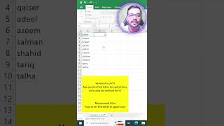 Convert first letter in Uppercase in Excel [upl. by Elana]