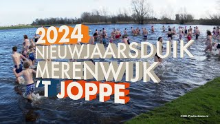 Nieuwjaarsduik 2024 Leiden Merenwijk  HSProductionsnl [upl. by Obala]