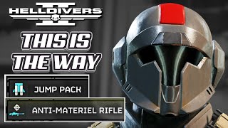 Mandalorian Build  Jump Pack amp AntiMaterial Rifle  Helldivers 2 [upl. by Hendry]