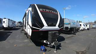 2021 Stryker 2916 Toy Hauler Travel Trailer Walk Through [upl. by Lered27]