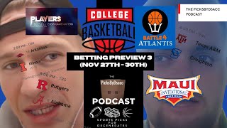 PicksByDsacc Podcast College Basketball 24  25 Ep 3 [upl. by Geehan956]