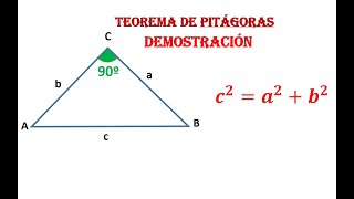 TEOREMA DE PITÁGORAS ¡¡DEMOSTRACIÓN [upl. by Maribelle]