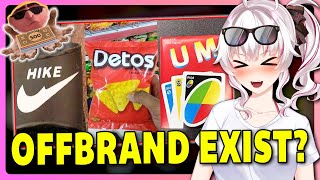 Vtuber learns about off brand items  degenerocity react [upl. by Yelrebma]