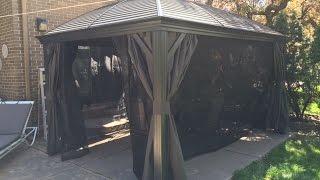 Sojag Gazebo build in Time Lapse [upl. by Ecart]