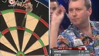 Adrian Lewis vs Wayne Mardle Part 1  2007 International Dart League  2nd Round [upl. by Ailero121]