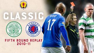 Old Firm Derby ends in Red Card Drama  Celtic v Rangers  Scottish Cup Fifth Round Replay 201011 [upl. by Osana]