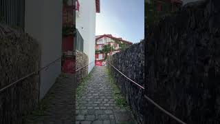 Narrow street in Ciboure basquecountry [upl. by Airbmac361]