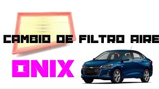 cómo cambiar filtro de aire Chevrolet onix [upl. by Odirfliw]