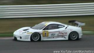 Ferrari F430 GT3 in Action  Accelerations amp Fly Bys  Lovely sound [upl. by Reffinej579]