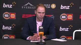 Petteri Koponen press conference vs Tasmania JackJumpers  Round 8 NBL25 [upl. by Nafis933]