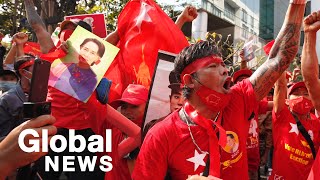 Myanmar coup Army seizes control over allegations of election fraud sparks prodemocracy protests [upl. by Ennaus]