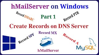 hMailServer  Part 1  Create the Necessary Records A MX PTR SPF DMARC for hMailServer [upl. by Latsirk]