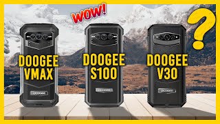 Doogee V Max vs Doogee S100 vs Doogee V30 Rugged Phone Comparison [upl. by Eatnoj352]