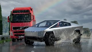 Realistic Hydroplane and Icy Crashes 05  BeamNGdrive [upl. by Kavita]