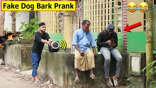 Fake Dog Bark Prank Part02  Epic Reaction in Public  Dog Barking Prank Run [upl. by Obadias]