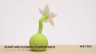 HAAKAA SILICONE PUMP AND FLOWER STOPPER PACK [upl. by Currey]