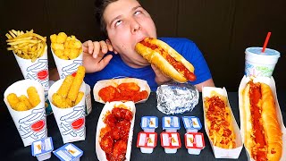 Chili Cheese Fries Boneless Wings Double Cheeseburger amp Tater Tots • Sonic DriveIn • MUKBANG [upl. by Duwe87]