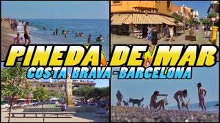 PINEDA DE MAR  Costa de Barcelona  Costa Maresme 4k [upl. by Wolsky]