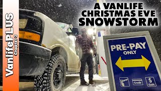 Vanlife Christmas Eve in a Snowstorm [upl. by Hamilah402]