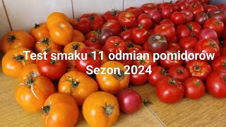 Test smaku 11 odmian pomidorów Sezon 2024 [upl. by Saxen]