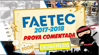 FAETEC 20172018  PROVA DE PORTUGUÊS COMENTADA [upl. by Michaeu]