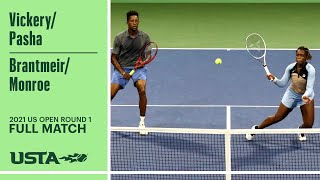 VickeryPasha vs BrantmeierMonroe Full Match  2021 US Open Round 1 [upl. by Brote]