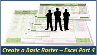 Excel Roster  Create a Basic Roster in Microsoft Excel  Part 4 [upl. by December538]