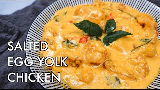 The EASIEST Creamy Salted Egg Yolk Chicken [upl. by Areic110]