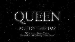 Queen  Action This Day Official Lyric Video [upl. by Haig604]