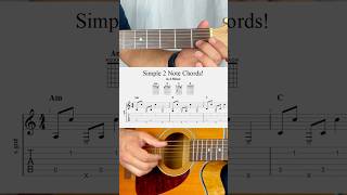 Simple 2 note chords Fingerstyle plucking of a simple and popular chord progression in A minor [upl. by Drarrej]