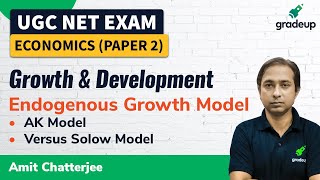 UGC NET Economics  What is Endogenous Growth Model   Amit Chatterjee [upl. by Sande]