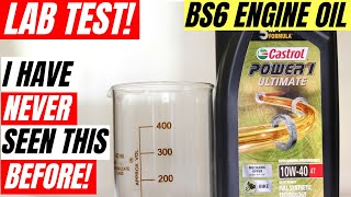 I HAVE NEVER SEEN THIS LAB TEST CASTROL POWER1 ULTIMATE ENGINE OIL REVIEW TVS APACHE RTR MOTUL 300V [upl. by Dania]