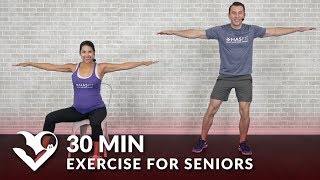 30 Min Exercise for Seniors Elderly amp Older People  Seated Chair Exercise Senior Workout Routines [upl. by Gilman]