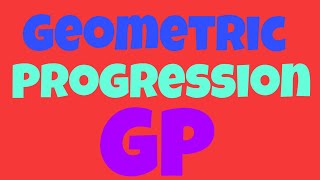 Geometric Progression  GP  Maths  Reasoning [upl. by Jania]