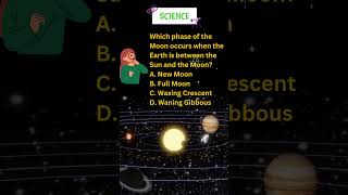 Which phase of the Moon occurs when the Earth is between the Sun and the Moon scienceshorts [upl. by Indys128]