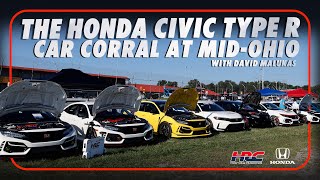 The 2024 Honda Civic Type R Car Corral at MidOhio [upl. by Dnilazor]