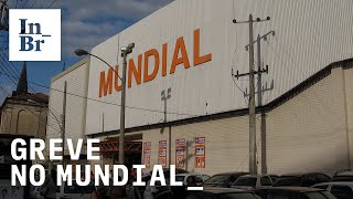 Supermercado Mundial 9 meses após greve trabalhadores cruzam os braços de novo [upl. by Hpseoj]