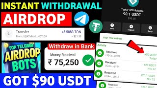 CashRush Airdrop withdrawal kivabe korbo  CashRush Telegram bot [upl. by Dougy]