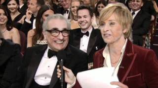 Ellen DeGeneres talks to Martin Scorsese in the audience [upl. by Ahsets817]