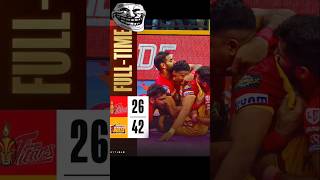 Pkl season 10 Bengaluru bulls vs telugu titans troll face meme kabaddi shortsviral trollface pkl [upl. by Airreis]