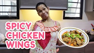 SPICY CHICKEN WINGS na may atay  PokLee Cooking [upl. by Peggie855]