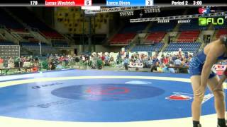 Junior 170  Lucas Westrich Minnesota vs Lance Dixon Oklahoma [upl. by Corso]