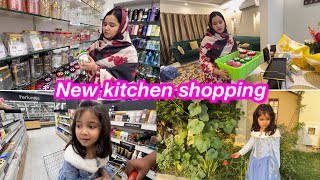 Kitchen shopping  new ghar ky bartan  Sitara yaseen vlog [upl. by Akeret]