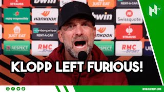 Jurgen Klopp FURIOUS as press conference INTERRUPTED by Toulouse fans CHANTING [upl. by Norraj]