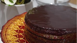 Sachercake ASMR original Austrian Sachertorte recipe [upl. by Llerut]