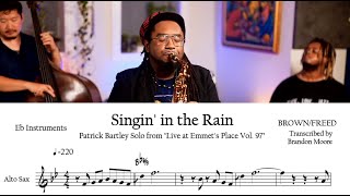 Patrick Bartley Solo Transcription  quotSingin in the Rainquot  Live From Emmets Place Vol 97 [upl. by Assilana]