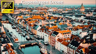 Copenhagen Denmark  4K UHD Drone Video [upl. by Delainey]