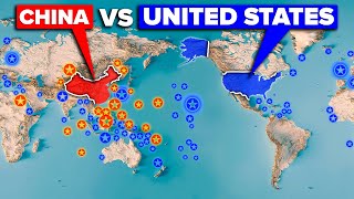 CHINA vs UNITED STATES  MilitaryArmy Base Comparison [upl. by Llig]