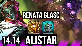 RENATA GLASC amp KogMaw vs ALISTAR amp Draven SUP  1100 games 3523  NA Master  1414 [upl. by Mohn73]