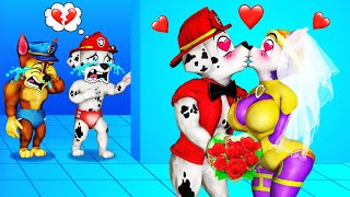 PAW Patrol The Movie 116 ► OMG Couple Marshall And Everest Kiss So Sweet Paw Patrol Love Story [upl. by Eladal]